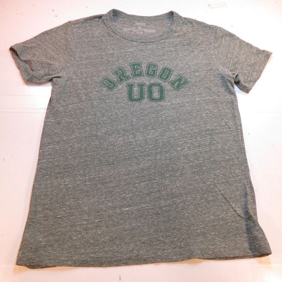 OREGON DUCKS UO Retro Vintage Style Varsity Tri Blend TEE T SHIRT Mens S - Picture 2 of 3